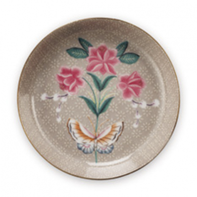Pip Studio, Tea Tip, Blushing Birds Khaki, Ø 9cm, Art.-Nr. 51.013.017