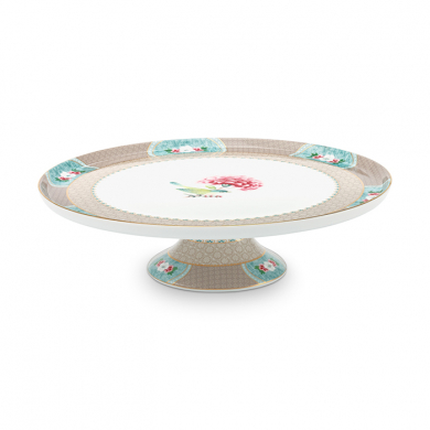 Pip Studio, Cake Tray, Blushing Birds Khaki, 30.5 cm, Art.-Nr. 51.018.088