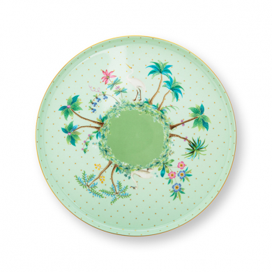 Pip Studio, Tortenplatte, Jolie Gold Dots Green, 21 cm, Art.-Nr. 51.018.120
