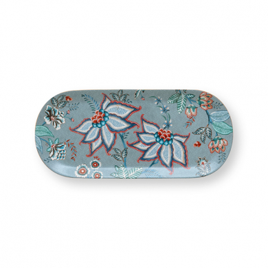 Pip Studio, Cake Tray Rectangular, Flower Festival, Light Blue, 33.3x15.5 cm, Art.-Nr. 51.018.129