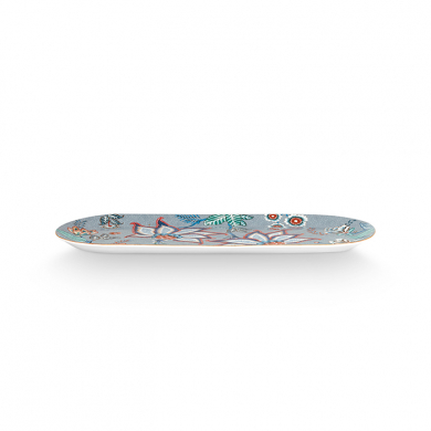 Pip Studio, Cake Tray Rectangular, Flower Festival, Light Blue, 33.3x15.5 cm, Art.-Nr. 51.018.129