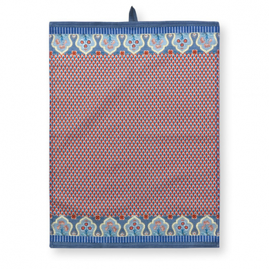 Pip Studio, Geschirrtuch, Flower Festival, Blau-Rot, 50x70 cm, Art.-Nr. 51.031.063