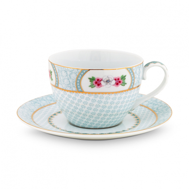 Pip Studio, Tassen Set mit Untersetzer, Blushing Birds White, 280 ml, Art.-Nr. 51.004.084