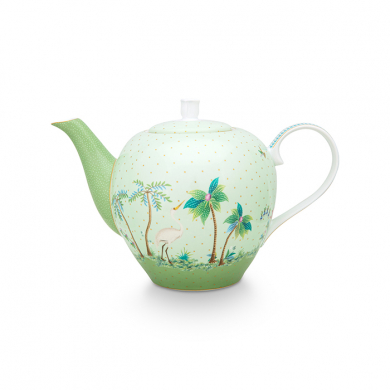 Pip Studio, Tea Pot Large, Jolie Gold Dots Green, 1.6 Ltr., Art.-Nr. 51.005.063