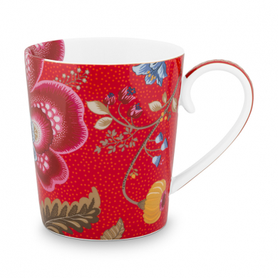Pip Studio, Tasse, Alphabet Mug Blushing Birds Red I, 350 ml, Art.-Nr. 51.002.258