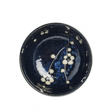Edo Japan, Matcha Schale Hanablue, Blau, 13x7 cm, Art.-Nr. 6040825