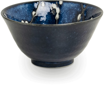 Edo Japan, Bowl Hanablue, Blue, Ø 13x7 cm, Item No. 6040829