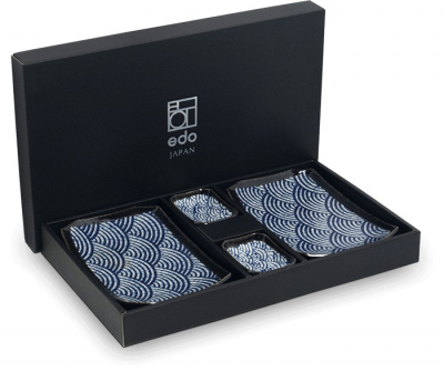 Edo Japan, Japanese wave Sushi Set, Blau, Art.-Nr. 6040835
