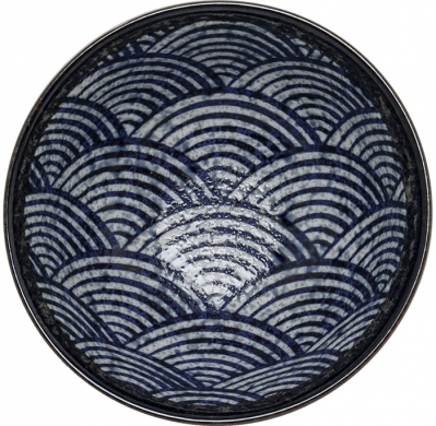 Edo Japan, Schale Wave, Blau, Ø 15,5x7,8 cm, Art.-Nr. 6041009