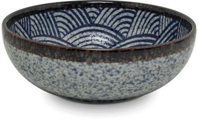 Edo Japan, Schale Wave, Blau, Ø 15,5x5 cm, Art.-Nr. 6041011
