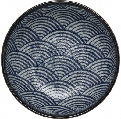 Edo Japan, Schale Wave, Blau, Ø 15,5x5 cm, Art.-Nr. 6041011