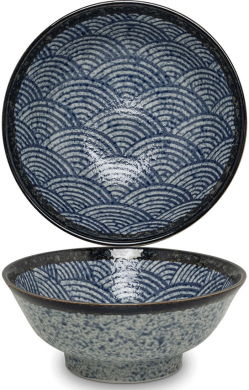 Edo Japan, Ramen Schale, Wave, Blau, Ø 22 cm, Art.-Nr. 6041013