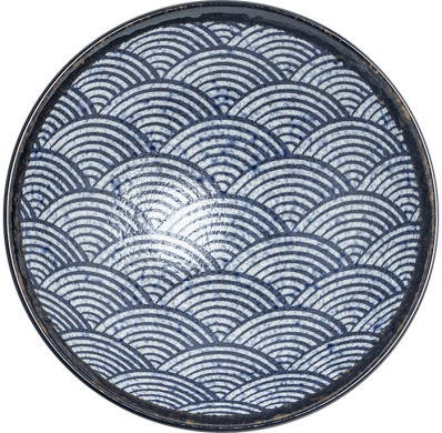 Edo Japan, Schale, Wave, Blau, Ø 24,5x8 cm, Art.-Nr. 6041020