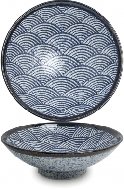 Edo Japan, Schale, Wave, Blau, Ø 24,5x8 cm, Art.-Nr. 6041020