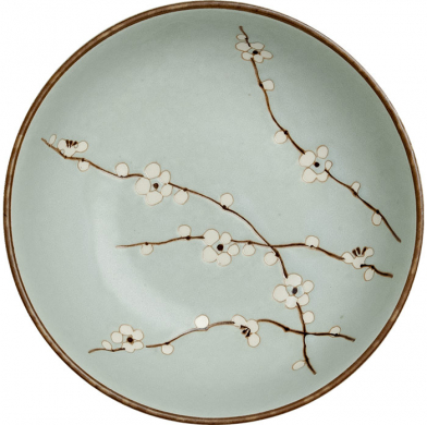 Edo Japan, Bowl Hanagreen, Green, Ø 20x7 cm, Item No. 6041025