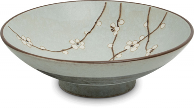 Edo Japan, Bowl, Hanagreen, Green, Ø 24,5x7,5cm, Item No. 6041028