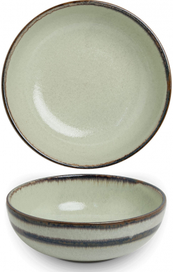 Edo Japan, Bowl Wasabi, Green, Ø 17,5x6 cm, Item No. 6041037