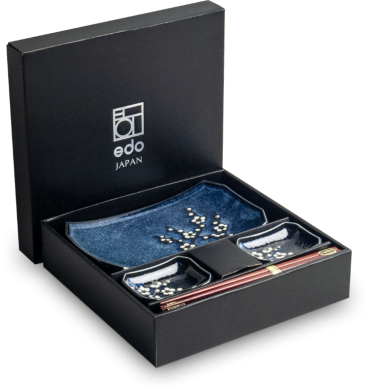 Edo Japan, Hanablue Sushi Set, Blue, tem No. 6050843