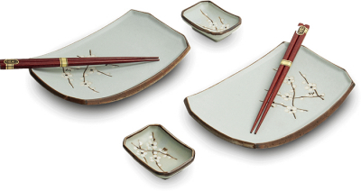 Edo Japan, Hanagreen Sushi Set, Green, tem No. 6051022