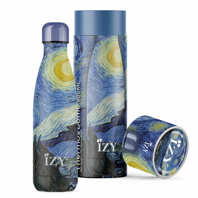 IZY Bottle, Art Collection, Thermo Bottle, Van Gogh - Starry Night, 500 ml, incl. giftbox, item no. IZY13008