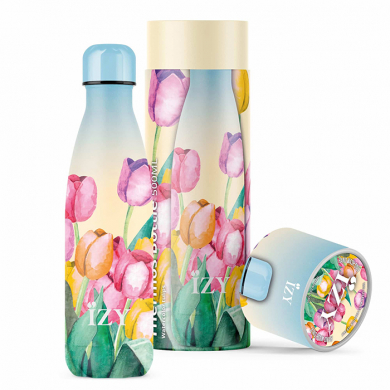 IZY Bottle, Art Collection, Thermoskanne, Holland - Field of Tulips, 500 ml, inkl. Geschenkbox, Art.-Nr. IZY13010
