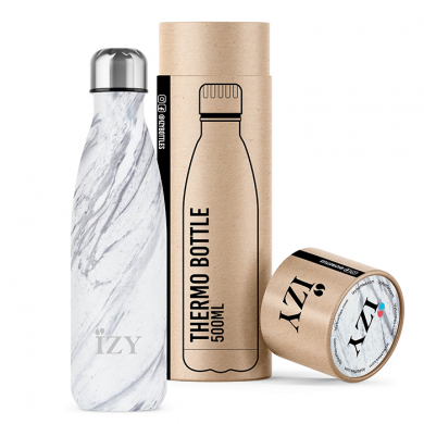 IZY Bottle, Orignal Collection, Thermoskanne, Marble White, 500 ml, inkl. Geschenkbox, Art.-Nr. IZY5006