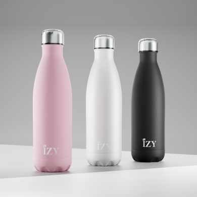 IZY Bottle, Orignal Collection, Thermo Bottle,  Matte White, 500 ml, incl. giftbox, item no. IZY2001