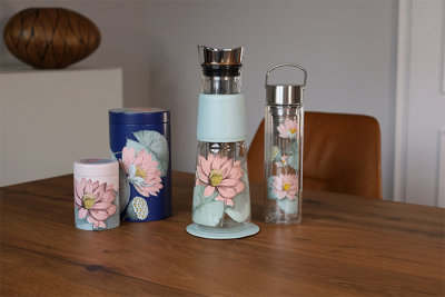 Eigenart, Dose, Padma, Blau/Rosa, 2er Set
