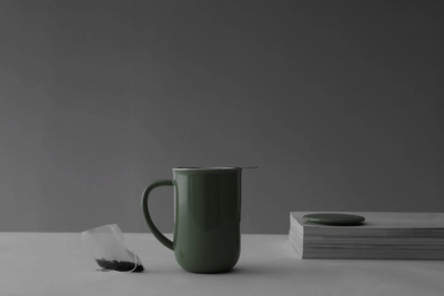 VIVA Minima Balance Teetasse, Edelstahlfilter, stone green,  0,50L, Art.-Nr. V77546
