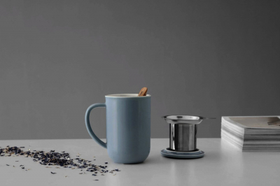 VIVA Minima Balance Teetasse, Edelstahlfilter, hazy blue, 0,50L, Art.-Nr. V77563