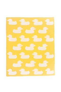 Casalanas Kinderdecke, 100% Baumwolle, 100 x 80 cm, Enten Motiv, verschiedene Farben