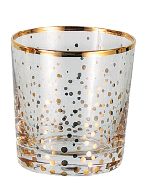 Hoff Interieur, Glassy Gold, Christmas glass set 6 pieces, Gold, item no. 1666