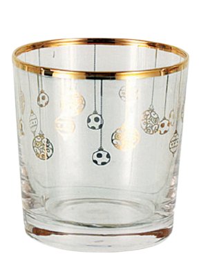 Hoff Interieur, Glassy Gold, Christmas glass set 6 pieces, Gold, item no. 1666