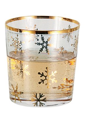 Hoff Interieur, Glassy Gold, Christmas glass set 6 pieces, Gold, item no. 1666