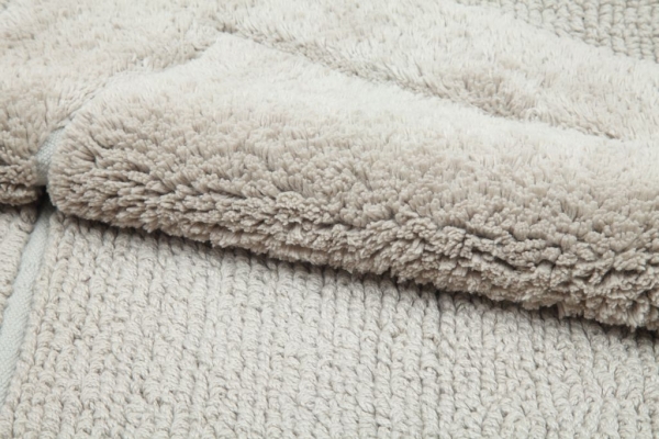 Casalanas - Santorin, doppelseitiger, schwerer Badteppich, Beige, verschiedene Größen