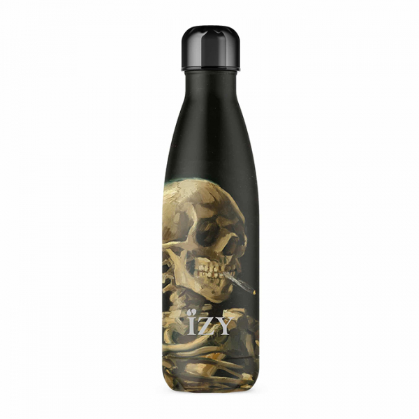 IZY Bottle, Art Collection, Thermo Bottle, Van Gogh - Cigarette Skull, 500 ml, incl. giftbox, item no. IZY6005