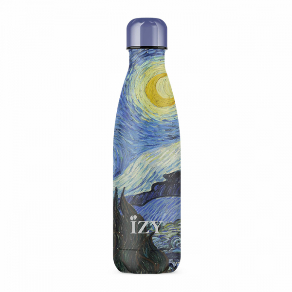 IZY Bottle, Art Collection, Thermo Bottle, Van Gogh - Starry Night, 500 ml, incl. giftbox, item no. IZY13008
