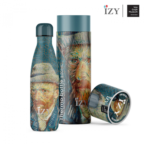 IZY Bottle, Art Collection, Thermoskanne,Van Gogh - Self-Portrait, 500 ml, inkl. Geschenkbox, Art.-Nr. IZY6003