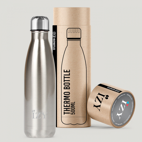 IZY Bottle, Orignal Collection, Thermoskanne, Chrome Silver, 500 ml, inkl. Geschenkbox, Art.-Nr. IZY1002