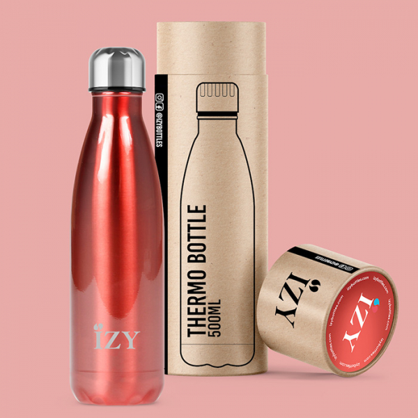 IZY Bottle, Original Collection, Thermoskanne, Chrome Red, 500 ml, inkl. Geschenkbox, Art.-Nr. IZY1003