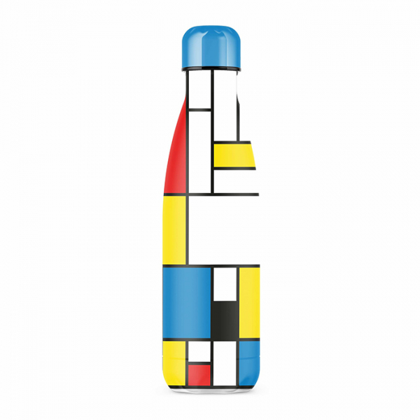 IZY Bottle, Art Collection, Thermo Bottle, Mondriaan, 500 ml, incl. giftbox, item no. IZY13005