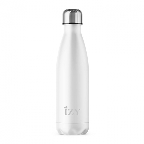IZY Bottle, Orignal Collection, Thermo Bottle,  Matte White, 500 ml, incl. giftbox, item no. IZY2001