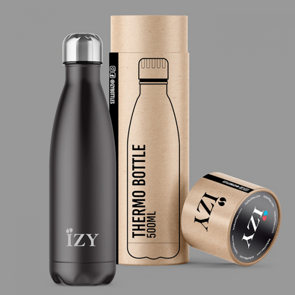 IZY Bottle, Orignal Collection, Thermoskanne, Matte Black, 500 ml, inkl. Geschenkbox, Art.-Nr. IZY2003