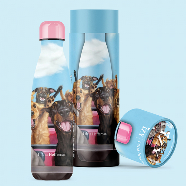 IZY Bottle, Art Collection, Thermoskanne, Lucia Hefferna, 500 ml, inkl. Geschenkbox, Art.-Nr. IZY13002