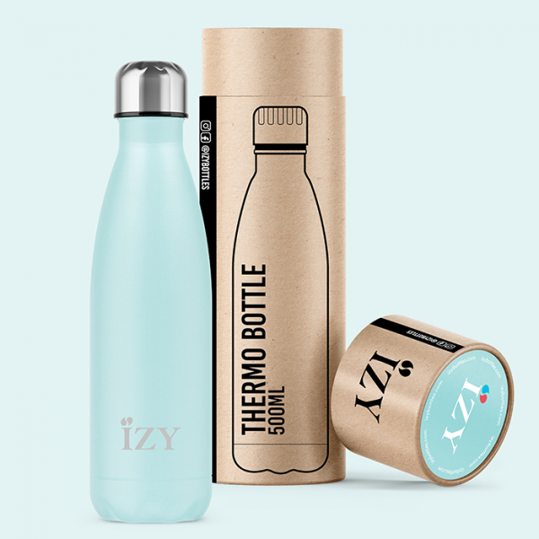 IZY Bottle, Orignal Collection, Thermoskanne, Powder Blue, 500 ml, inkl. Geschenkbox, Art.-Nr. IZY3001