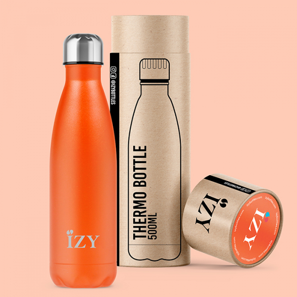 IZY Bottle, Orignal Collection, Thermoskanne, Powder Orange, 500 ml, inkl. Geschenkbox, Art.-Nr. IZY3002