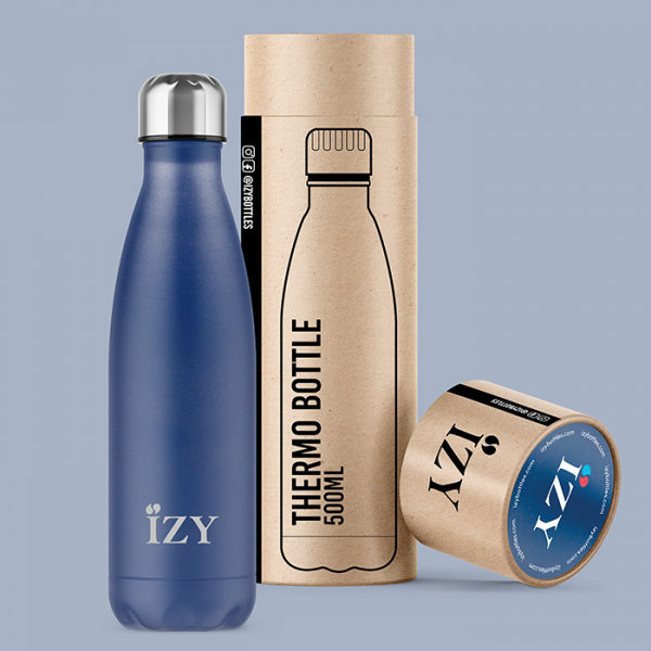 IZY Bottle, Orignal Collection, Thermo Bottle, Powder Marine, 500 ml, incl. giftbox, item no. IZY3004