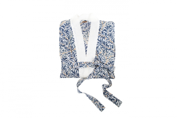 Casalanas Kimono Mantel, Aoiro, 107x62 cm, blau-weiß, 100% Baumwolle, Art.-Nr. 3153
