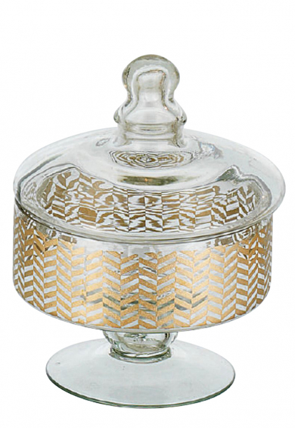 Hoff Interieur, Glassy Gold, Christmas cookie bowls 3 pieces, Gold, item no. 2661