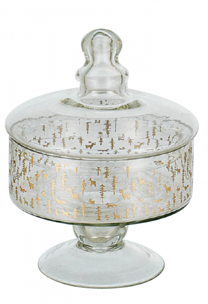 Hoff Interieur, Glassy Gold, Christmas cookie bowls 3 pieces, Gold, item no. 2661